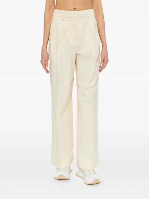 Moncler logo-patch trousers - Neutrals