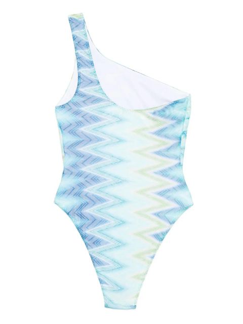 Missoni one-shoulder swimsuit - Blue - zdjęcie produktu nr 2