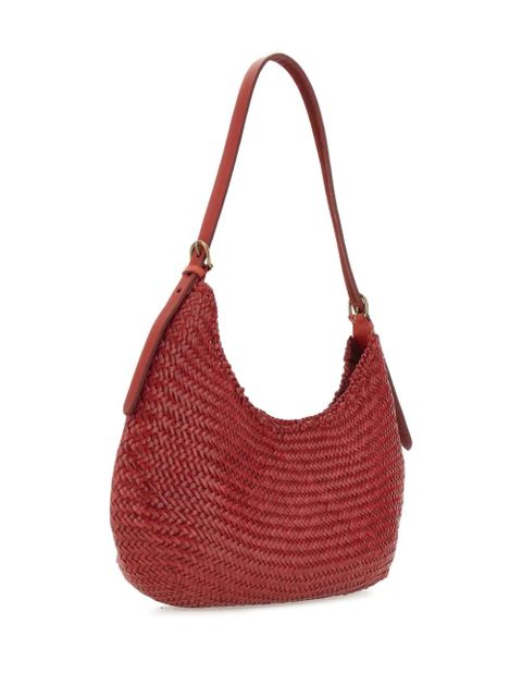 DRAGON DIFFUSION woven-leather shoulder bag - Red