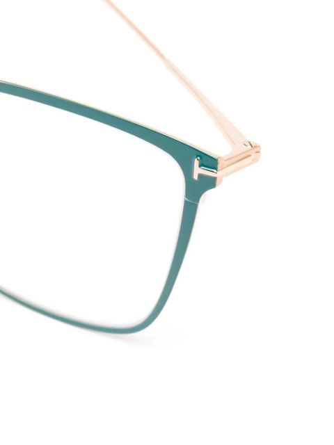 TOM FORD Eyewear cat-eye frame glasses - Green