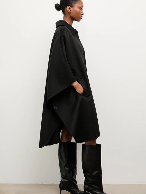 Answear.LAB płaszcz wełniany kolor czarny