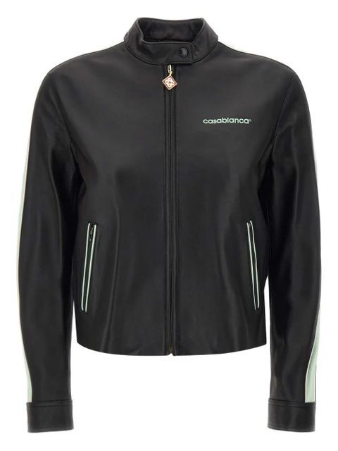 Casablanca leather racer jacket - Black - zdjęcie produktu nr 1