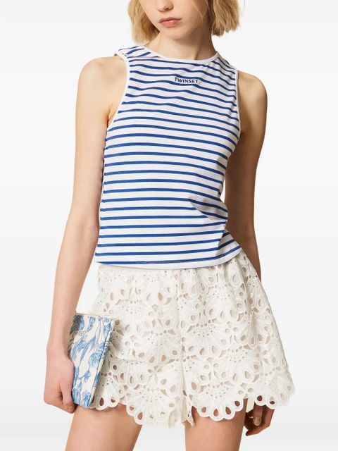 TWINSET striped tank top - White - zdjęcie produktu nr 2