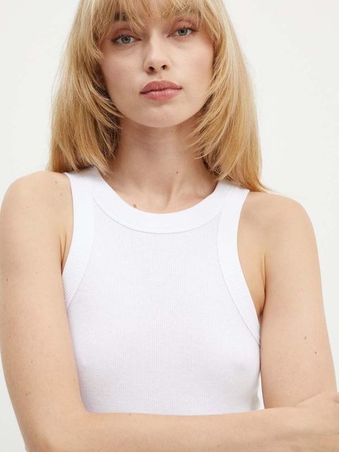 BA&SH top bawełniany kolor biały 1H23CYND