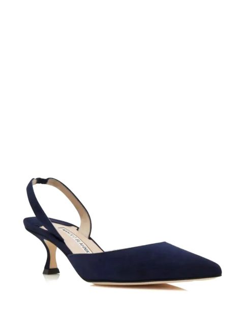 Manolo Blahnik Carolyne 70mm slingback pumps - Blue - zdjęcie produktu nr 2