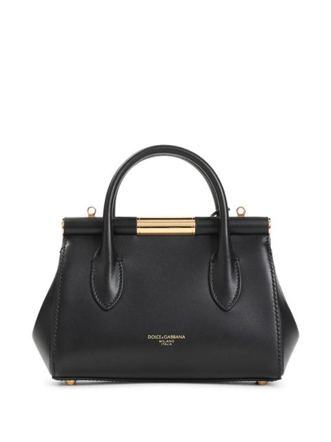 Dolce & Gabbana Mini Marlene Day leather tote bag - Black - zdjęcie produktu nr 2