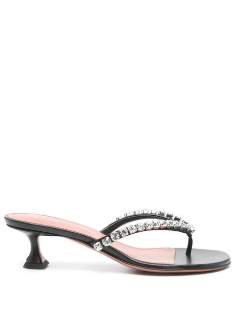 Amina Muaddi 40mm Gigi sandals - Black - zdjęcie produktu nr 1