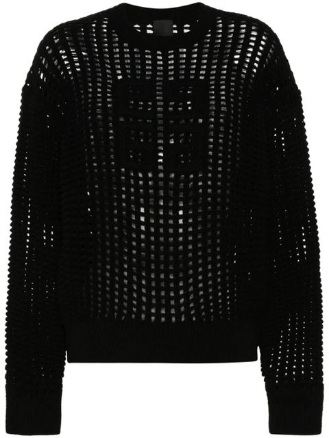 Givenchy 4G open-knit jumper - Black - zdjęcie produktu nr 1