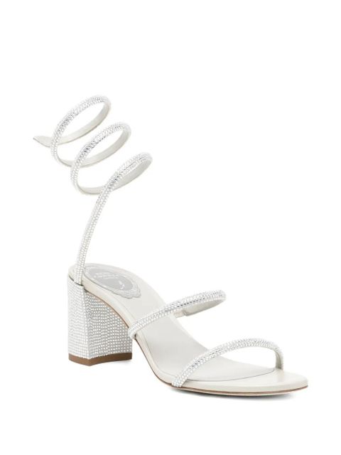 René Caovilla 80mm silver sandals - Metallic - zdjęcie produktu nr 2