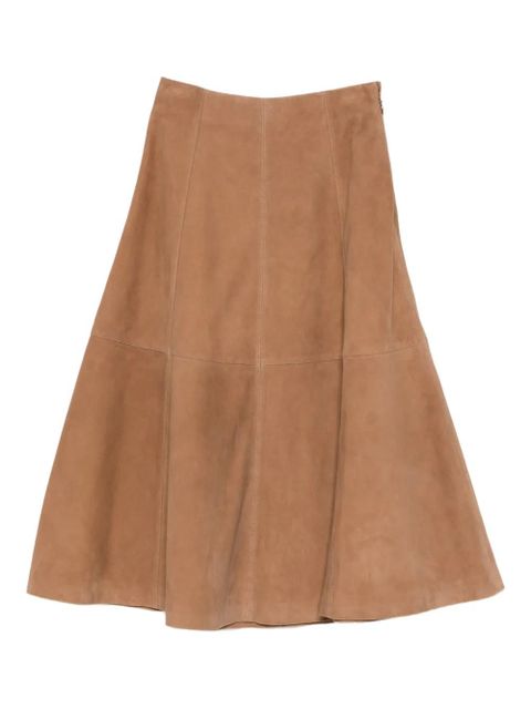 Simkhai panelling suede midi skirt - Brown - zdjęcie produktu nr 1