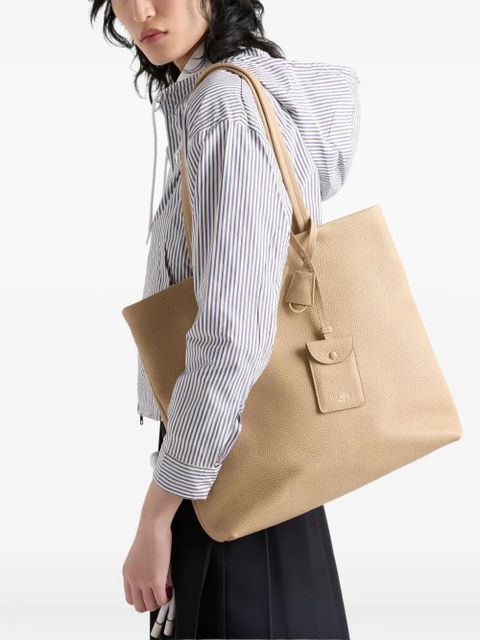 Prada large leather tote bag - Neutrals - zdjęcie produktu nr 2