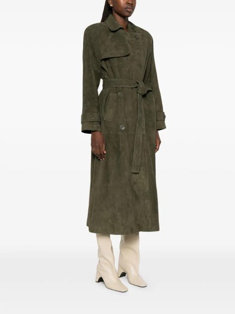 ducie Corrin double-breasted trench coat - Green
