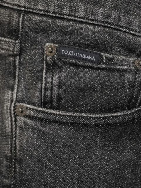 Dolce & Gabbana button-fastening jeans - Black