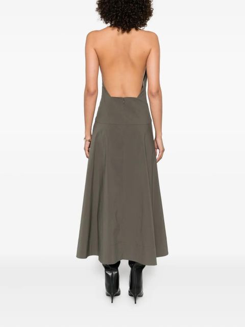 St. Agni halterneck sleeveless maxi dress - Green