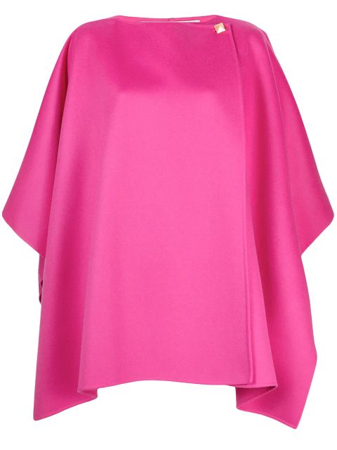 Valentino Garavani draped button cape - Pink