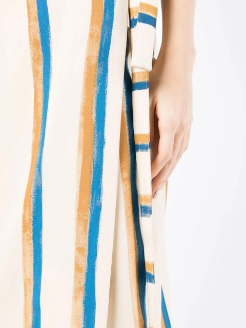 Marni striped wrap skirt - Neutrals