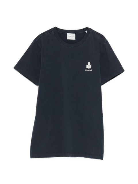 MARANT ÉTOILE Aby logo-embroidered T-shirt - Blue - zdjęcie produktu nr 1
