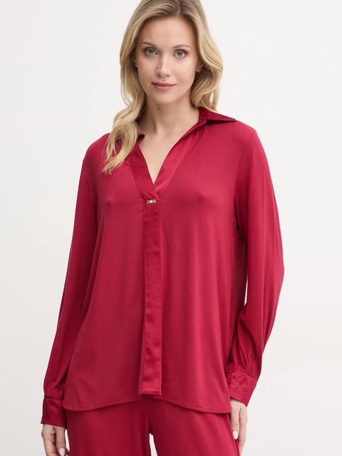 United Colors of Benetton bluzka piżamowa damska kolor czerwony 3ZEW3M007 - zdjęcie produktu nr 1