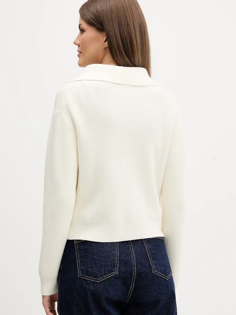 Guess Jeans kardigan damski kolor beżowy W5BR06 Z0572