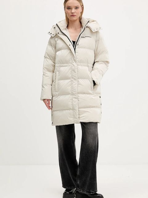 Karl Lagerfeld Jeans kurtka kolor beżowy zimowa A4W15059 - zdjęcie produktu nr 2