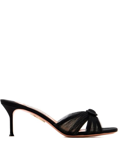 Aquazzura 65mm knot-detail sandals - Black - zdjęcie produktu nr 1