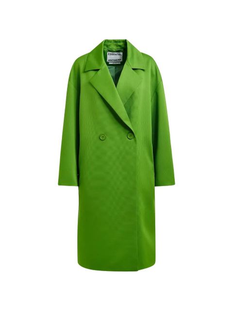 Essentiel Antwerp notched-lapel double-breasted coat - Green - zdjęcie produktu nr 1