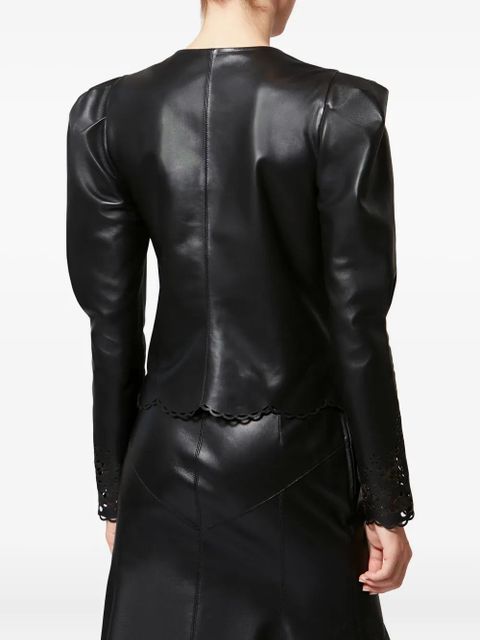 ISABEL MARANT Nerida floral-cutout shirt - Black