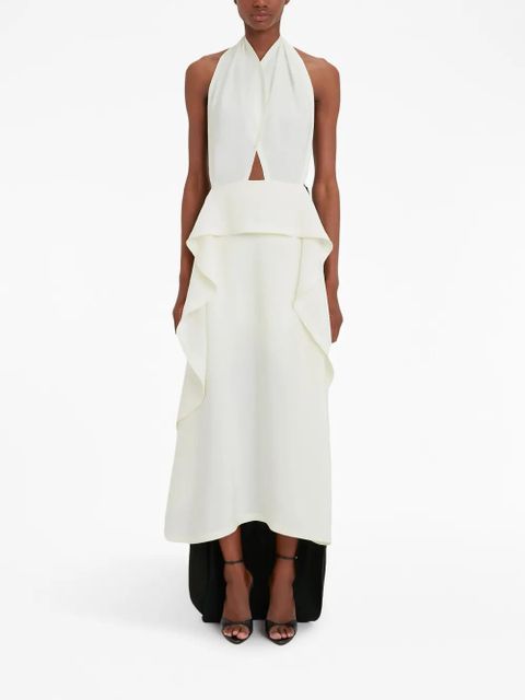 Victoria Beckham Circle Draped dress - White - zdjęcie produktu nr 2