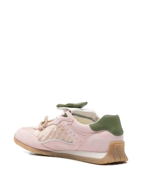 FENDI Wave Pulse lace-up low-top sneakers - Pink