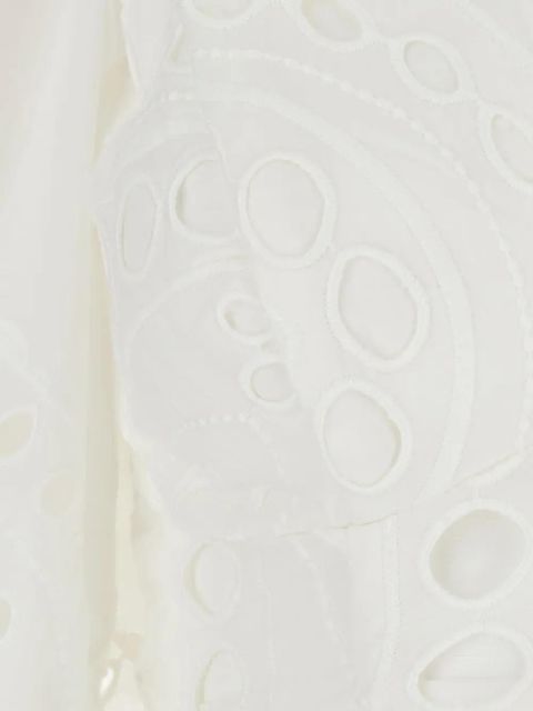 Charo Ruiz Ibiza eyelet detail crop blouse - White - zdjęcie produktu nr 2