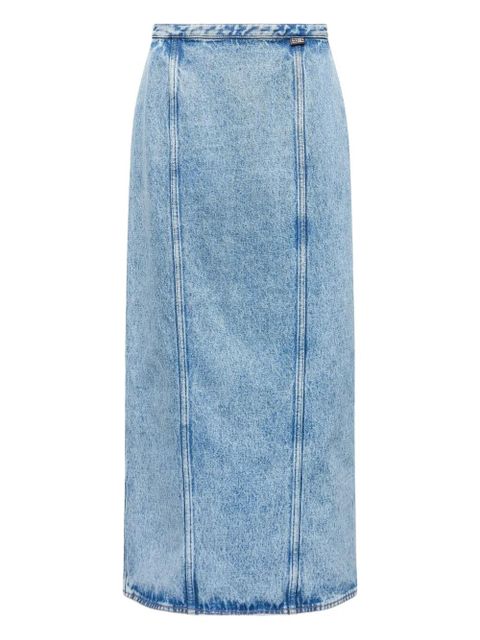 MM6 Maison Margiela denim panelled skirt - Blue - zdjęcie produktu nr 1