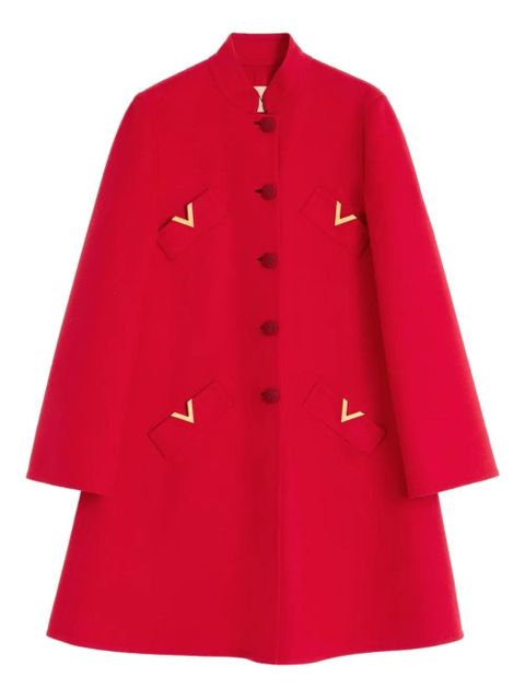 Valentino Garavani VGOLD button-up coat - Red - zdjęcie produktu nr 1