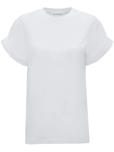 Victoria Beckham crew-neck organic-cotton T-shirt - White - zdjęcie produktu nr 1