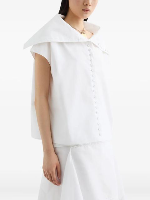 Jil Sander sailor-collar shirt - White