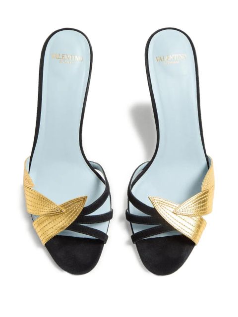 Valentino Garavani Foliefoliage sandals - Black