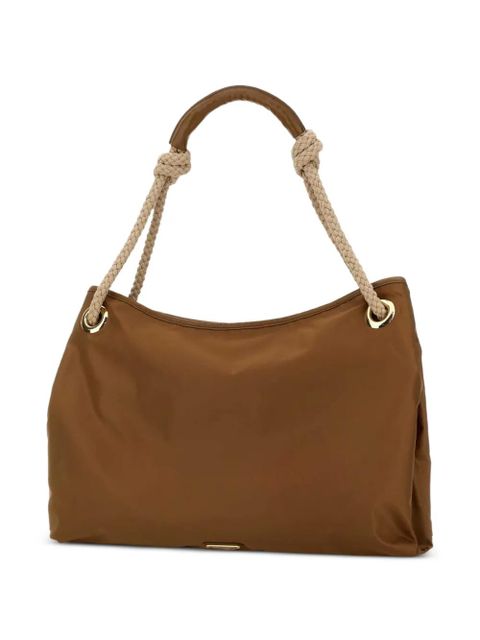 Prada triangle-logo tote bag - Brown
