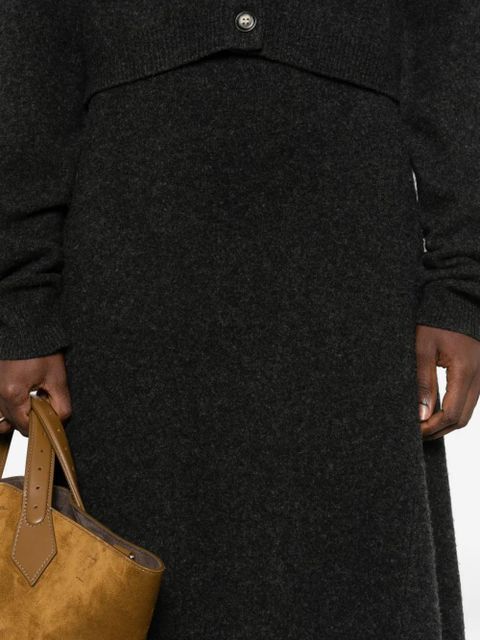 Nanushka A-line knitted midi skirt - Grey - zdjęcie produktu nr 2