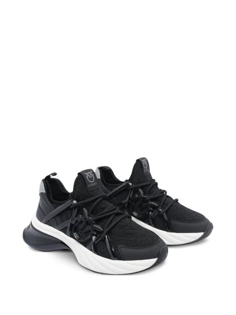 PINKO logo-embellished lace-up sneakers - Black - zdjęcie produktu nr 2