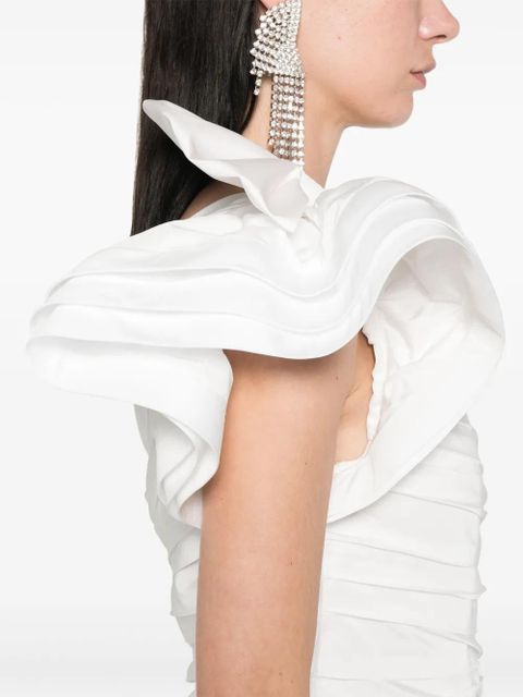 Alessandra Rich tafetta mini dress - White