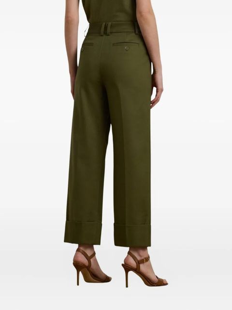 Lauren Ralph Lauren pleated high-waisted trousers - Green