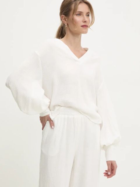 Answear.LAB komplet bawełniany damski kolor biały