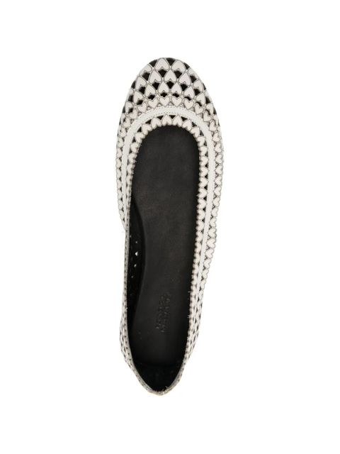 ISABEL MARANT Belni leather ballet flats - White