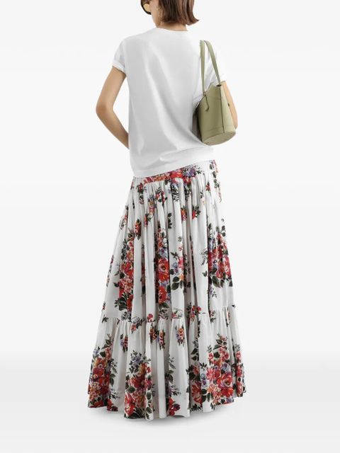 Dolce & Gabbana floral-detail T-shirt - White