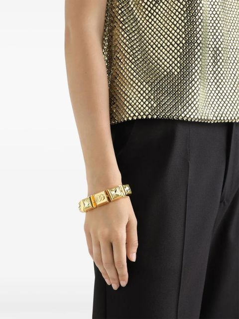 Dolce & Gabbana logo-bead bracelet - Gold