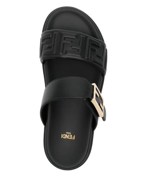 FENDI nappa-leather sandals - Black