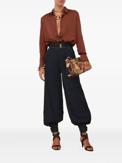 ZIMMERMANN long-sleeve silk shirt - Brown - zdjęcie produktu nr 2