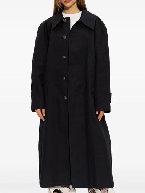Marni single-breasted cotton coat - Black