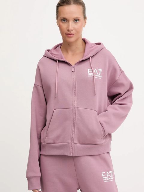 EA7 Emporio Armani dres damski kolor różowy AF10377-7W000425