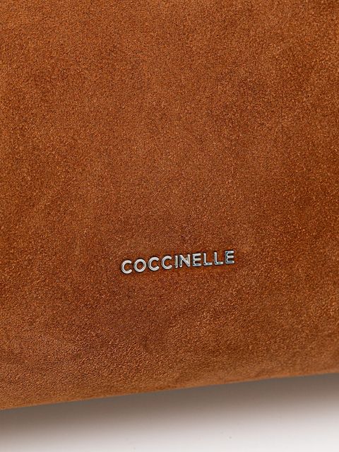 Coccinelle torebka zamszowa kolor brązowy E1 P6P 19 02 01