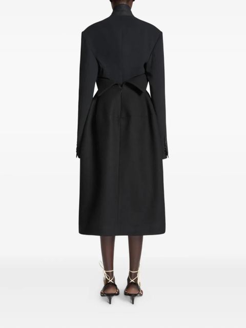 DRIES VAN NOTEN crop-hem buttoned-cuffs blazer - Black